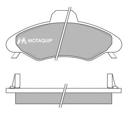 Комплект тормозных колодок, дисковый тормоз MOTAQUIP LVXL317
