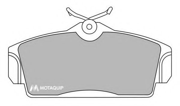 Комплект тормозных колодок, дисковый тормоз MOTAQUIP LVXL339