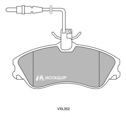 Комплект тормозных колодок, дисковый тормоз MOTAQUIP LVXL352