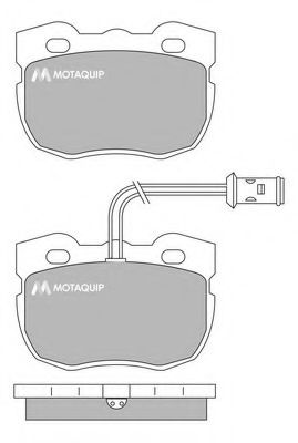 Комплект тормозных колодок, дисковый тормоз MOTAQUIP LVXL385