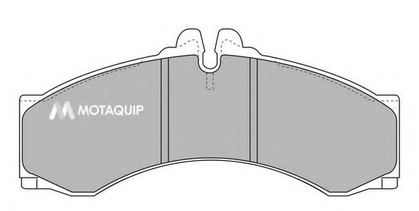 Комплект тормозных колодок, дисковый тормоз MOTAQUIP LVXL989