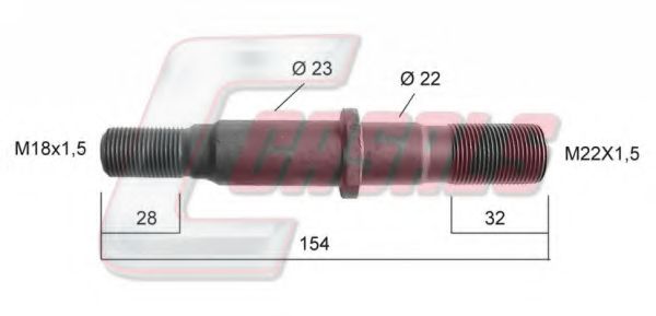 Болт крепления колеса CASALS 21117