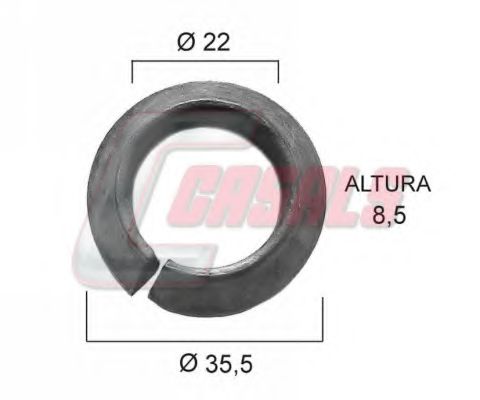Уплотняющее кольцо, ступица колеса CASALS 21382