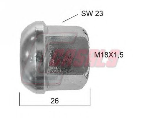 Гайка крепления колеса CASALS 21420