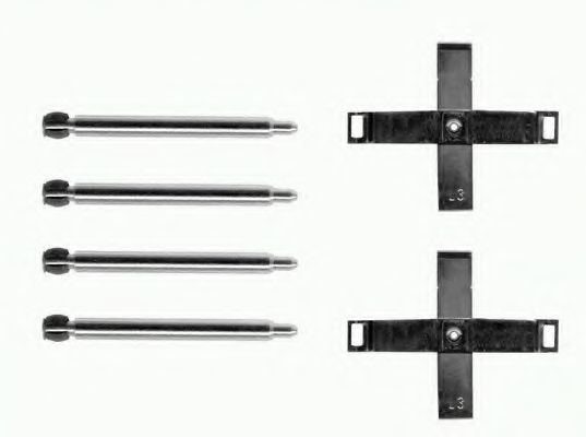 Комплектующие, колодки дискового тормоза HELLA PAGID 8DZ 355 202-941