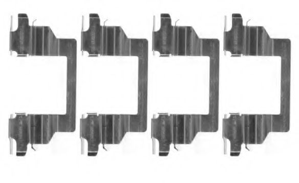 Комплектующие, колодки дискового тормоза HELLA PAGID 8DZ 355 204-721