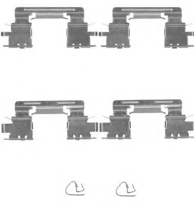 Комплектующие, колодки дискового тормоза HELLA PAGID 8DZ 355 204-911