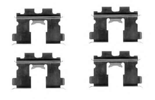Комплектующие, колодки дискового тормоза HELLA PAGID 8DZ 355 205-341