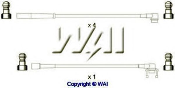 Комплект проводов зажигания WAIglobal ISL093