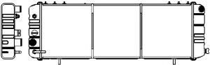 Радиатор, охлаждение двигателя SAKURA  Automotive 1091-0302