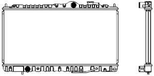 Радиатор, охлаждение двигателя SAKURA  Automotive 1321-0243