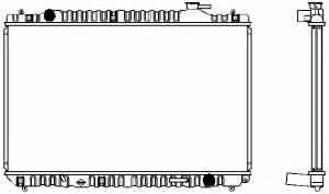 Радиатор, охлаждение двигателя SAKURA  Automotive 1461-0214A