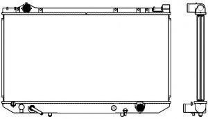 Радиатор, охлаждение двигателя SAKURA  Automotive 2272-1003