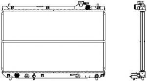 Радиатор, охлаждение двигателя SAKURA  Automotive 2461-1005