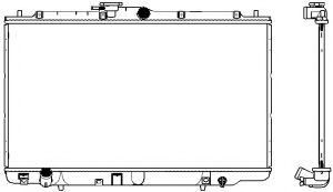 Радиатор, охлаждение двигателя SAKURA  Automotive 3071-1006