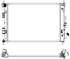 Радиатор, охлаждение двигателя SAKURA  Automotive 3221-8511
