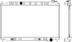 Радиатор, охлаждение двигателя SAKURA  Automotive 3341-1029