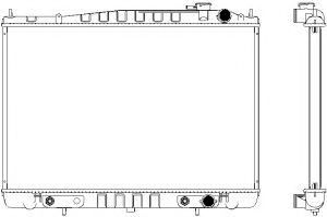 Радиатор, охлаждение двигателя SAKURA  Automotive 3341-1030