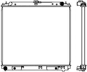 Радиатор, охлаждение двигателя SAKURA  Automotive 3341-1057