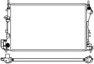 Радиатор, охлаждение двигателя SAKURA  Automotive 3351-1001