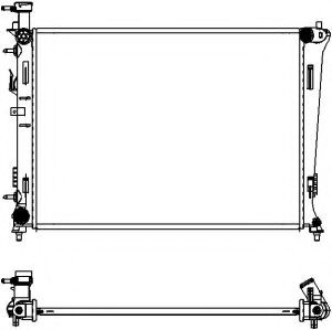Радиатор, охлаждение двигателя SAKURA  Automotive 3451-1012