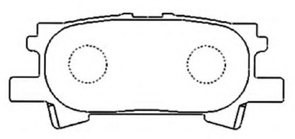 Комплект тормозных колодок, дисковый тормоз ASVA AKDC-1498