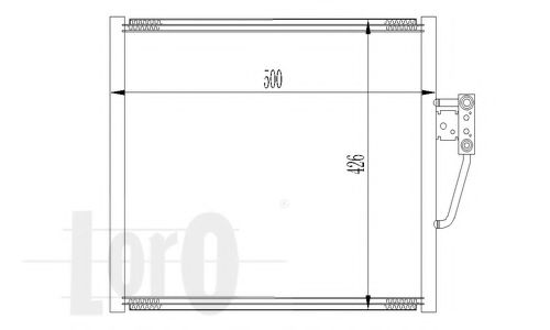 Конденсатор, кондиционер LORO 004-016-0005