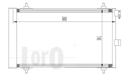 Конденсатор, кондиционер LORO 009-016-0008