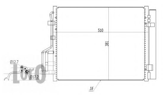 Конденсатор, кондиционер LORO 019-016-0024