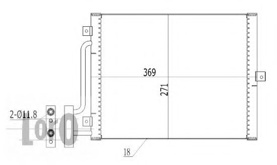 Конденсатор, кондиционер LORO 040-016-0001