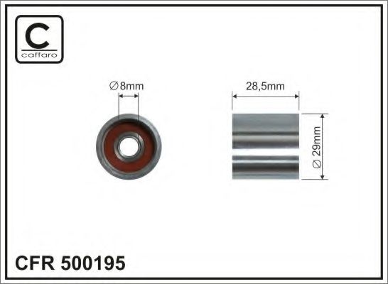 Паразитный / ведущий ролик, поликлиновой ремень CAFFARO 500195