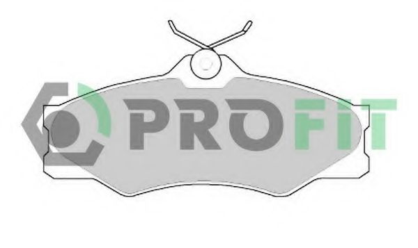 Комплект тормозных колодок, дисковый тормоз PROFIT 5000-0517