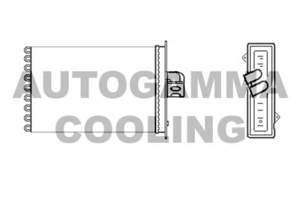 Теплообменник, отопление салона AUTOGAMMA 101608