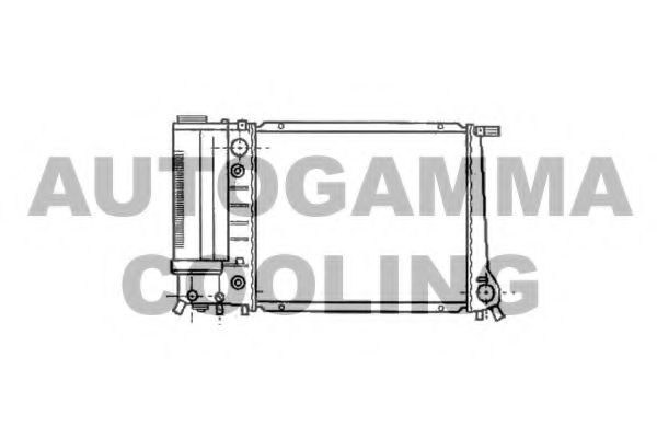 Радиатор, охлаждение двигателя AUTOGAMMA 102898