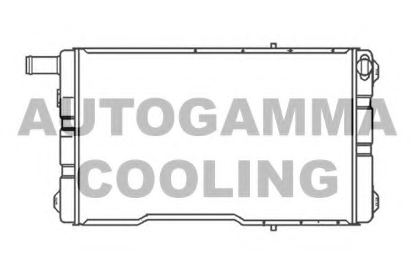 Радиатор, охлаждение двигателя AUTOGAMMA 102968