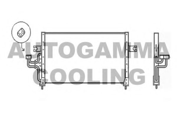 Конденсатор, кондиционер AUTOGAMMA 103930