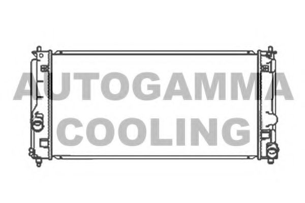 Радиатор, охлаждение двигателя AUTOGAMMA 104193