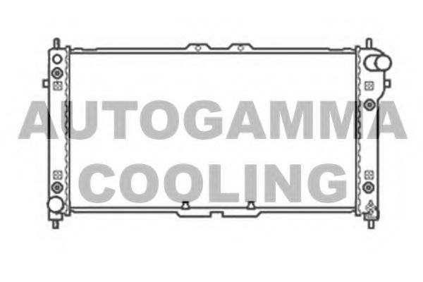 Радиатор, охлаждение двигателя AUTOGAMMA 104675