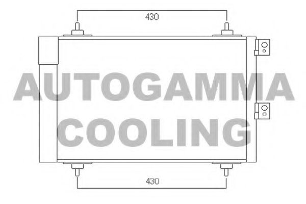 Конденсатор, кондиционер AUTOGAMMA 104899