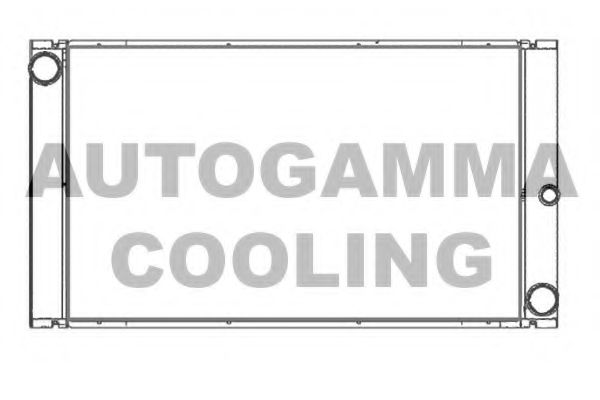 Радиатор, охлаждение двигателя AUTOGAMMA 107411