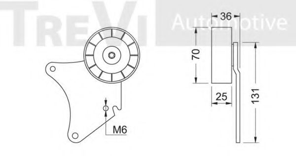 Паразитный / ведущий ролик, поликлиновой ремень BERTOLOTTI 56521