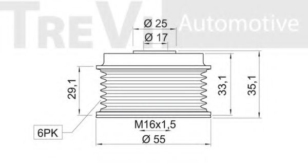Механизм свободного хода генератора BERTOLOTTI 56288