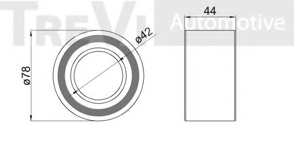 Комплект подшипника ступицы колеса RUVILLE 7455