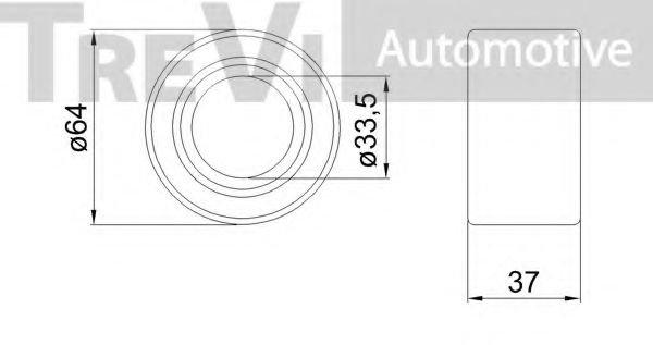 Комплект подшипника ступицы колеса TREVI AUTOMOTIVE 51031
