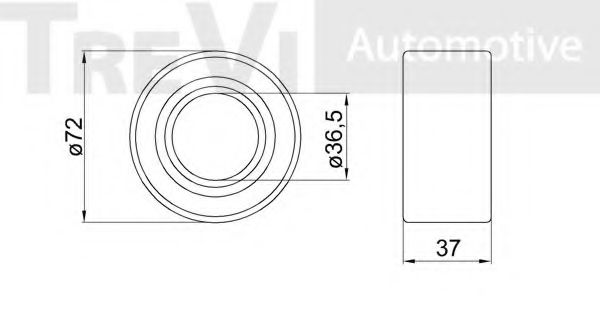 Комплект подшипника ступицы колеса TREVI AUTOMOTIVE 01181