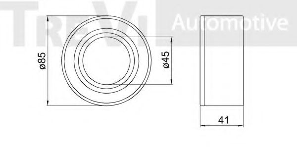 Комплект подшипника ступицы колеса TREVI AUTOMOTIVE KR629