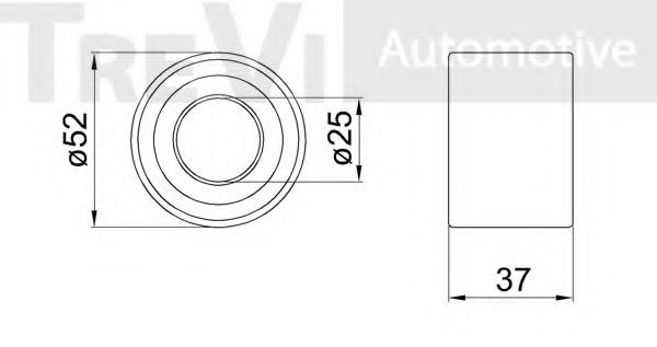 Комплект подшипника ступицы колеса TREVI AUTOMOTIVE 374839