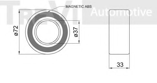 Комплект подшипника ступицы колеса TREVI AUTOMOTIVE 335072