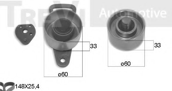 Комплект ремня ГРМ TREVI AUTOMOTIVE KD1012