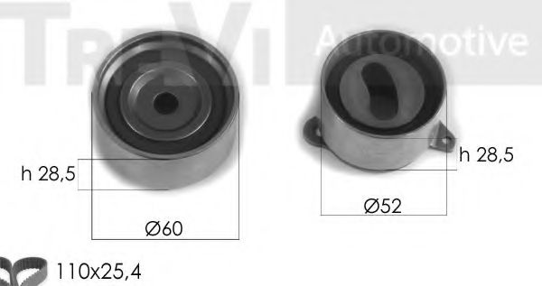 Комплект ремня ГРМ TREVI AUTOMOTIVE KD1141